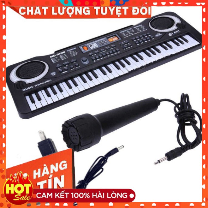 [Mã DUCT30KHP giảm 20%] Đàn Piano Electronic Keyboard 61 Phím Kèm Mic Cho Bé Hải Phòng