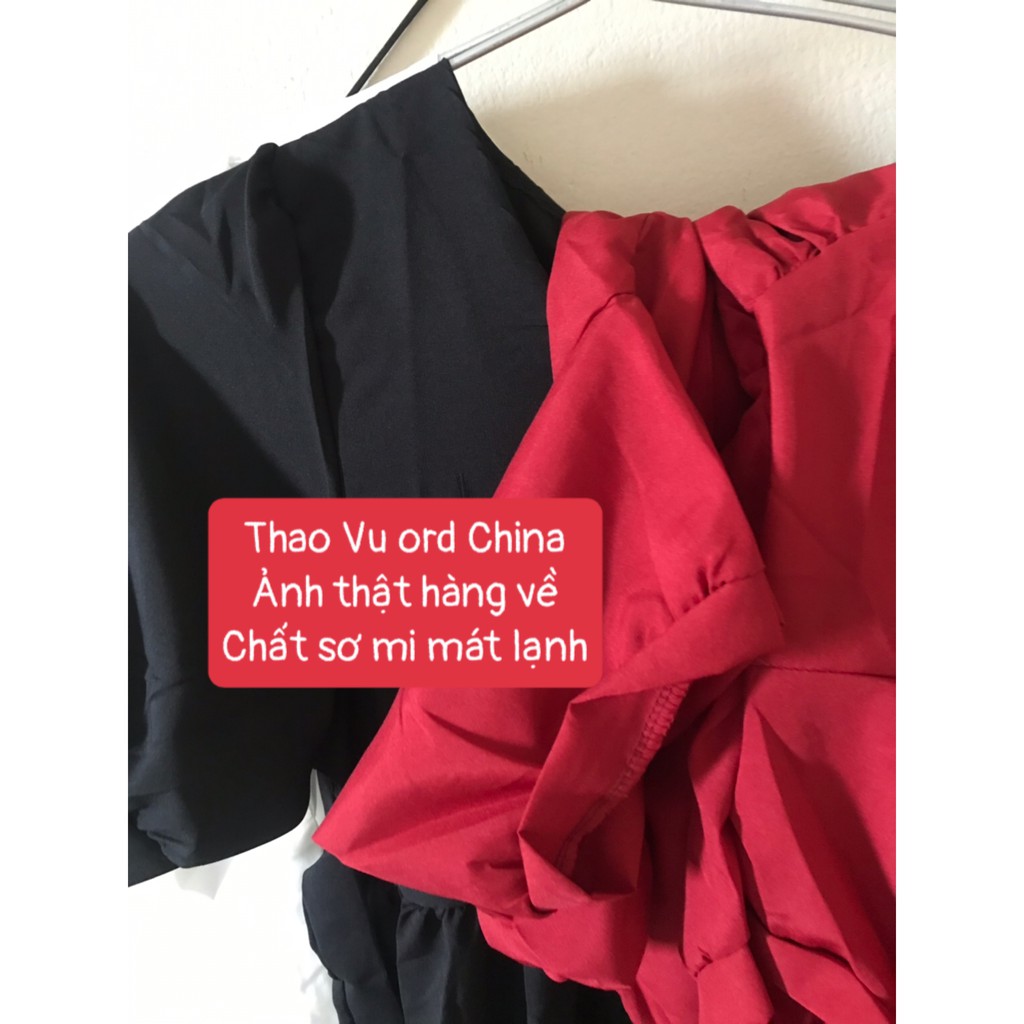 Váy Xòe 3 Màu ⚡️ẢNH THẬT⚡️ Đầm Cotton Chất Mát, Dáng Xòe Xinh Xắn