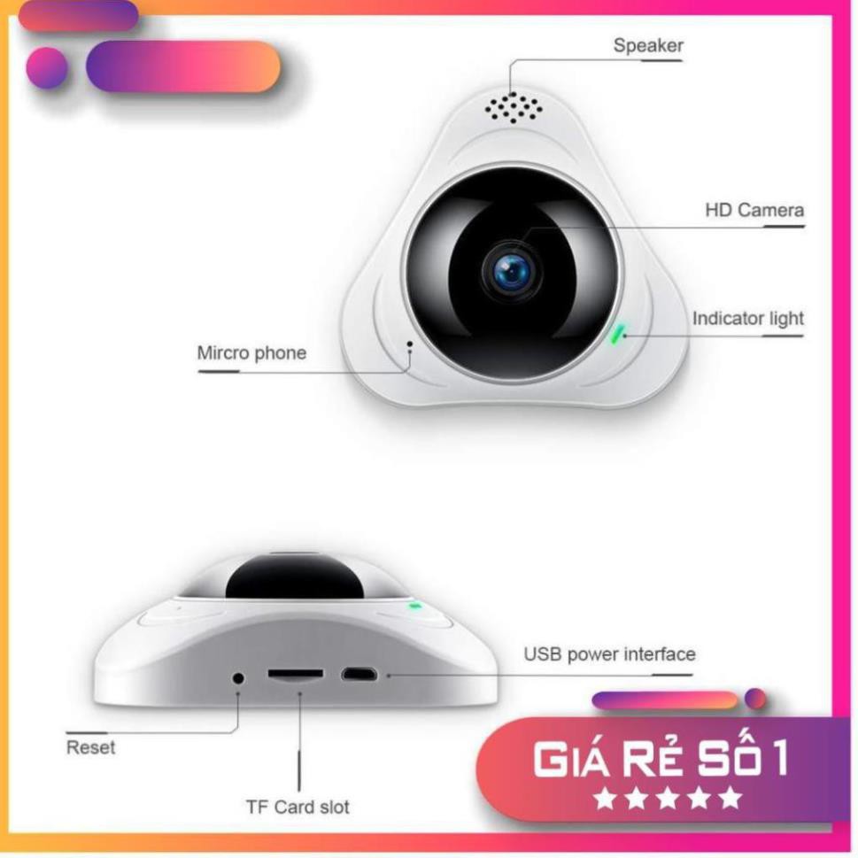 Camera yoosee 360 VR HD 960P Mini quan sát mọi góc nhìn+ thẻ nhớ chuyên dụng camera 32gb