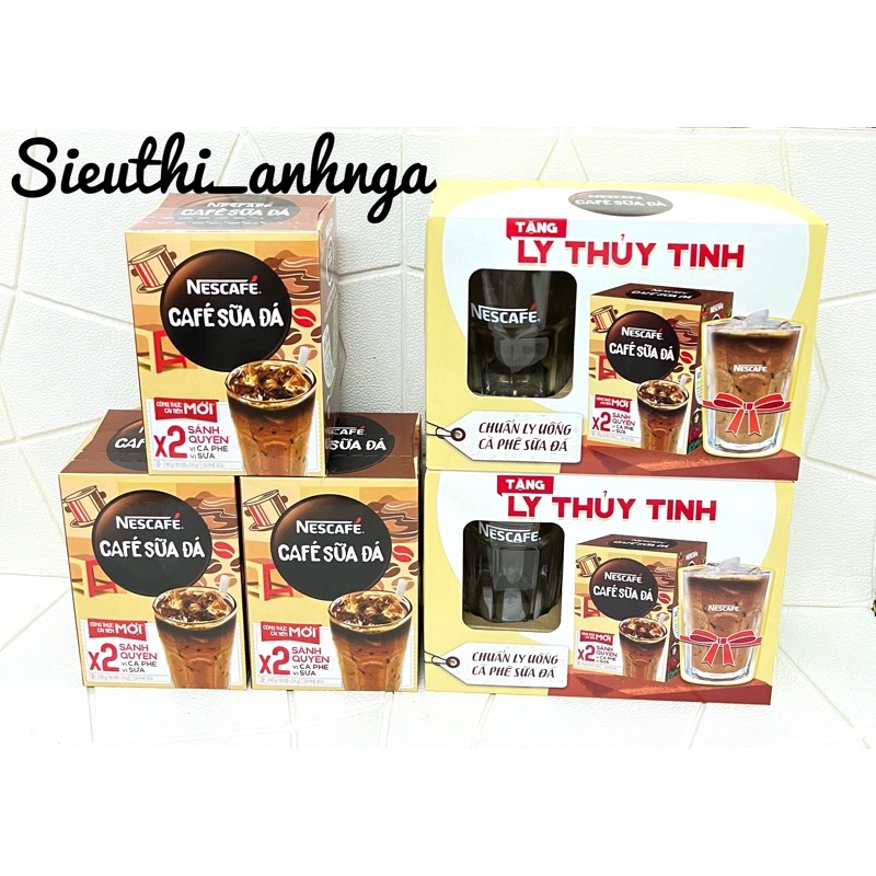 Cà Phê Sữa Đá Nescafe Hộp 240g (10 gói)