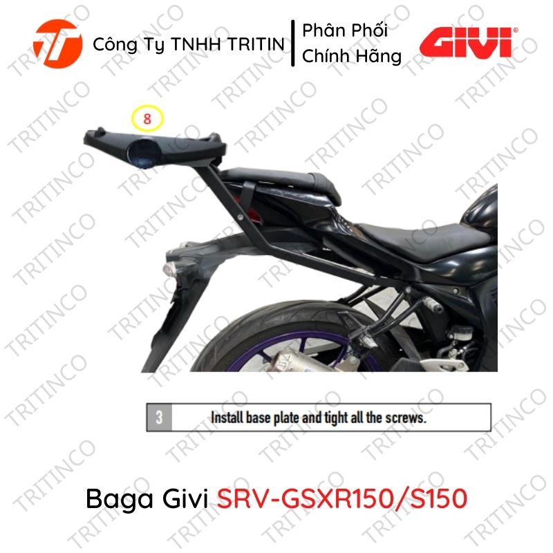 Baga GIVI Cho Xe SUZUKI GSX R150 / S150 - SRV-GSXR150/S150 | TRITINCO