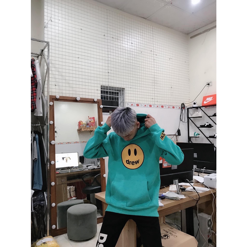 Áo nỉ, áo hoodie Dre.w house mặt cười nỉ dày dặn,áo nỉ bông hoodie unisex nam nữ