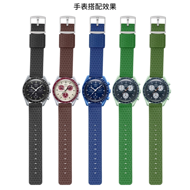 Dây Đeo Nylon Thoáng Khí Thay Thế Cho Đồng Hồ Omega MoonSwatch 20mm