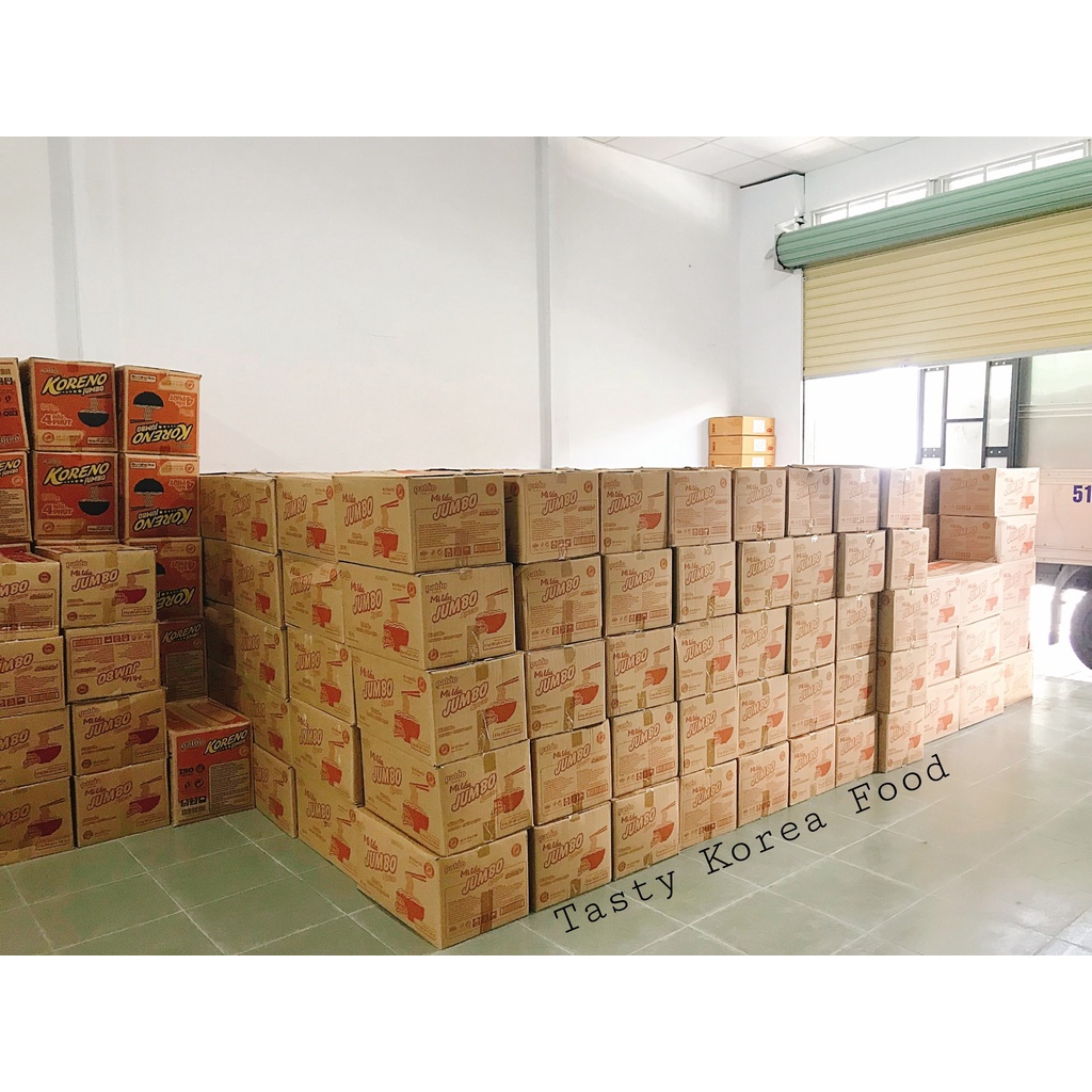 Mì lẩu jumbo vị bò cay , vị kim chi - 80 Gói/thùng