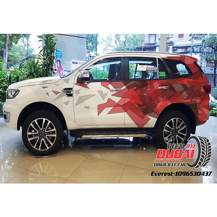 Tem dán sườn xe everest