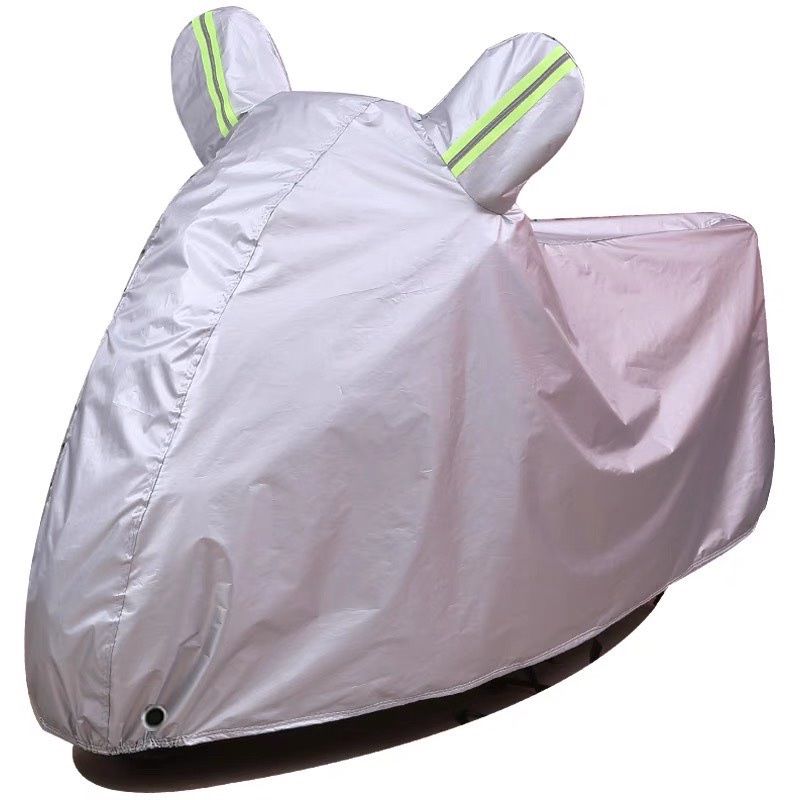 Bạt che xe máy chống nắng, chống mưa tráng bạc