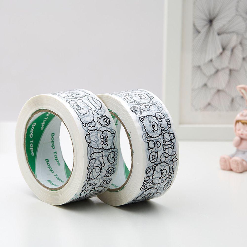 Hộp Cuộn Băng Keo Dán Hoạ Tiết Hoạt Hình Cún Con Xinh Xắn