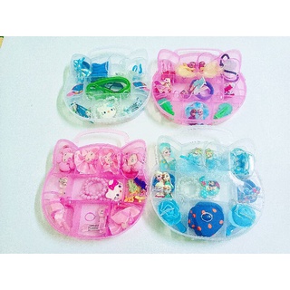 Hộp phụ kiện cột tóc cho bé Hello Kitty