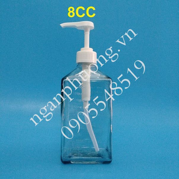Bình định lượng đường, syrup có vòi bơm 8cc hoặc 10cc