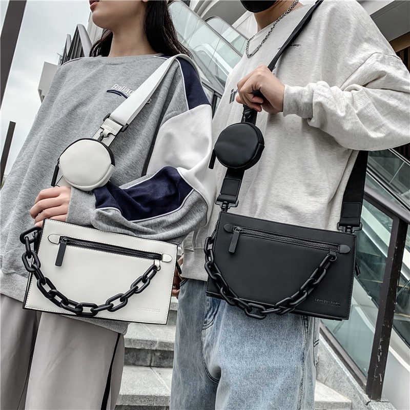 Túi đeo chéo bằng nylon chống thấm nước thời trang Hàn Quốc dành cho nam