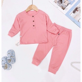 Bộ thun gân tăm mềm mịn cho bé 6-16kg