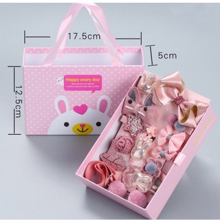 Set kẹp tóc 18 chi tiết cho bé