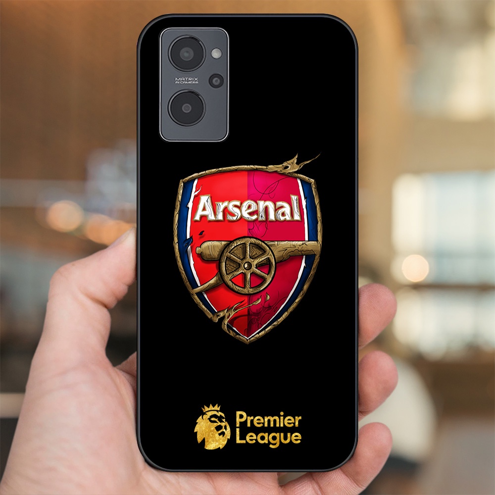 Ốp lưng Realme 9i viền đen in hình Arsenal FC