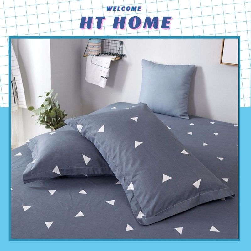Vỏ gối nằm cotton tam giác ghi đôi vỏ gối nằm cotton đơn giản 45x65 thiết kế mềm mịn (1 chiếc) | BigBuy360 - bigbuy360.vn