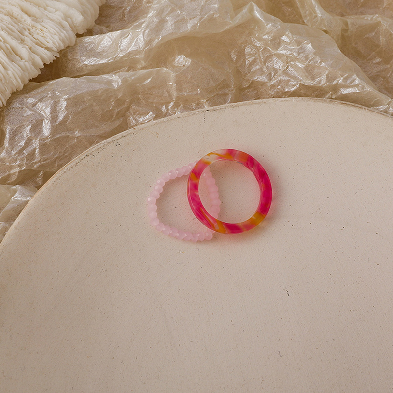 Set 2 nhẫn kiểu dáng thời trang trẻ trung cho nữ