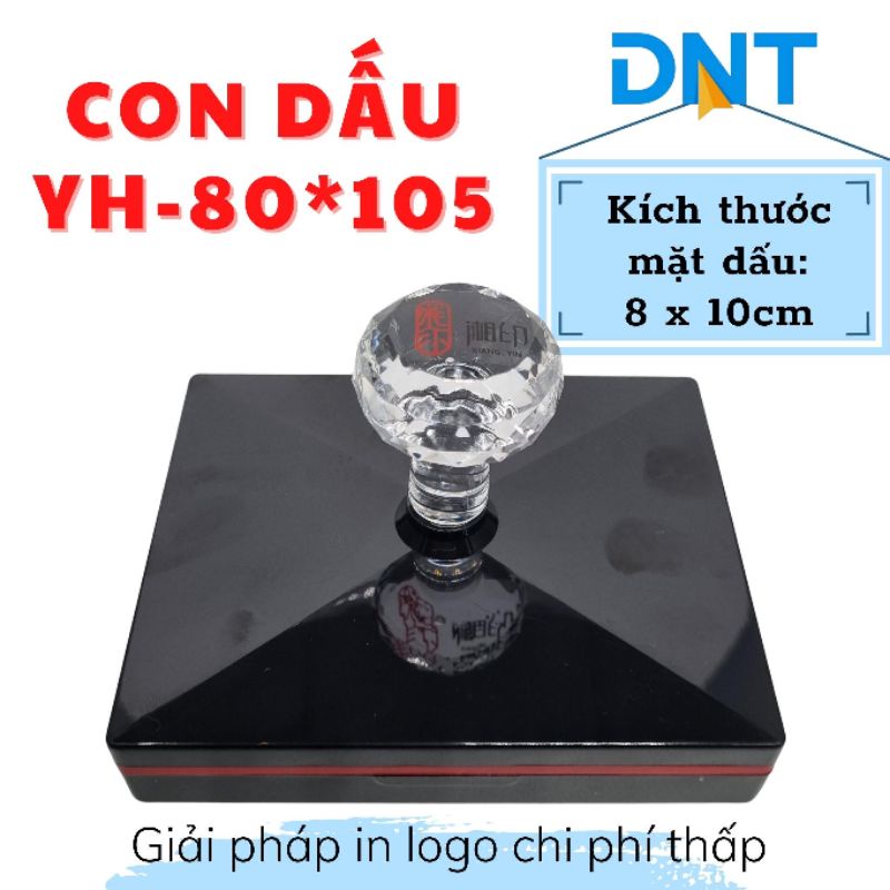 Con dấu YH80105 In lên hộp carton đựng hàng, túi giấy, túi nilon