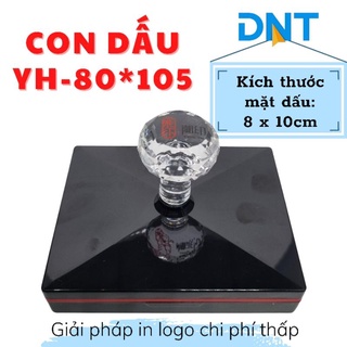 Con dấu YH80105 In lên hộp carton đựng hàng, túi giấy, túi nilon