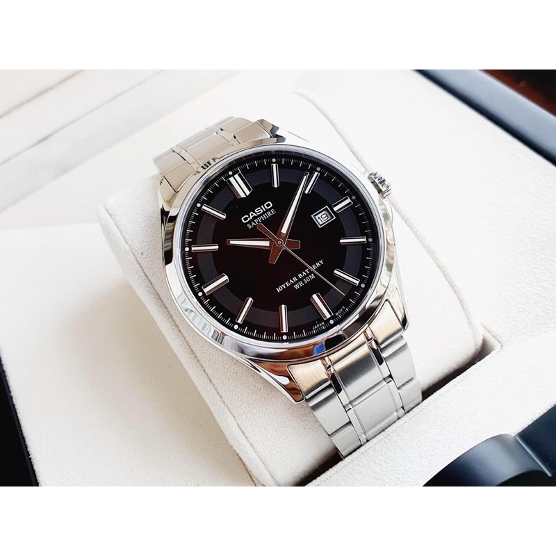 Đồng hồ nam CASIO MTS-100 phong cách chuẩn men, thích hợp với đồ Vest sang trọng