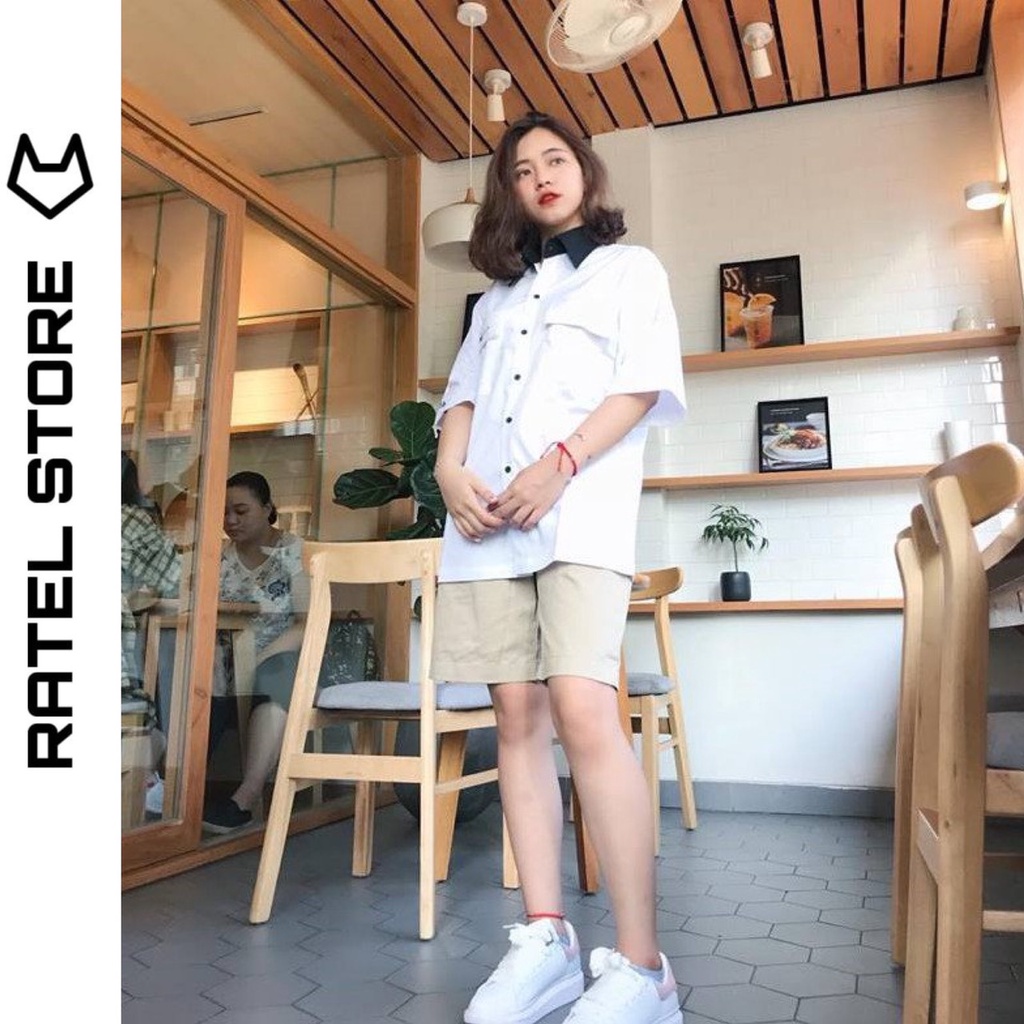 Quần Short Kaki Basic Trơn Unisex Năng Động Mát Mẻ