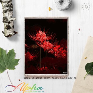 Tranh treo tường tự tô màu số hóa Alpha - Tranh Bỉ ngạn H063