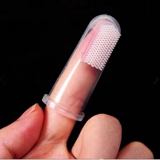 Bàn chải đánh răng xỏ ngón silicon siêu mềm