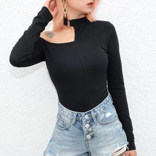 Áo croptop kiểu có chocker ( ảnh thật )