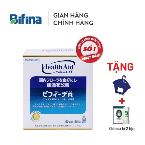 Men Vi Sinh Bifina Nhật Bản R60 gói - Dành cho người viêm đại tràng, rối loạn tiêu hóa, hội chứng ruột kích thích | BigBuy360 - bigbuy360.vn