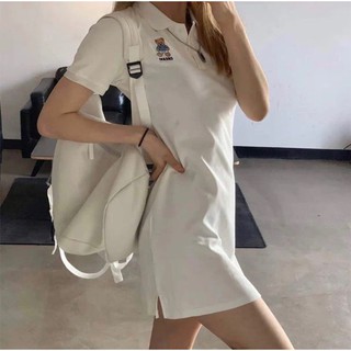 ĐẦM POLO THÊU GẤU