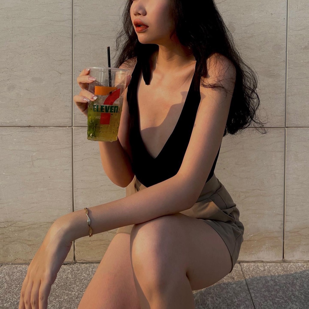 Quần short nữ ống rộng cạp cao lưng cao quần đùi nữ sẵn 3 màu nâu tây và đen , trắng mã QS_789