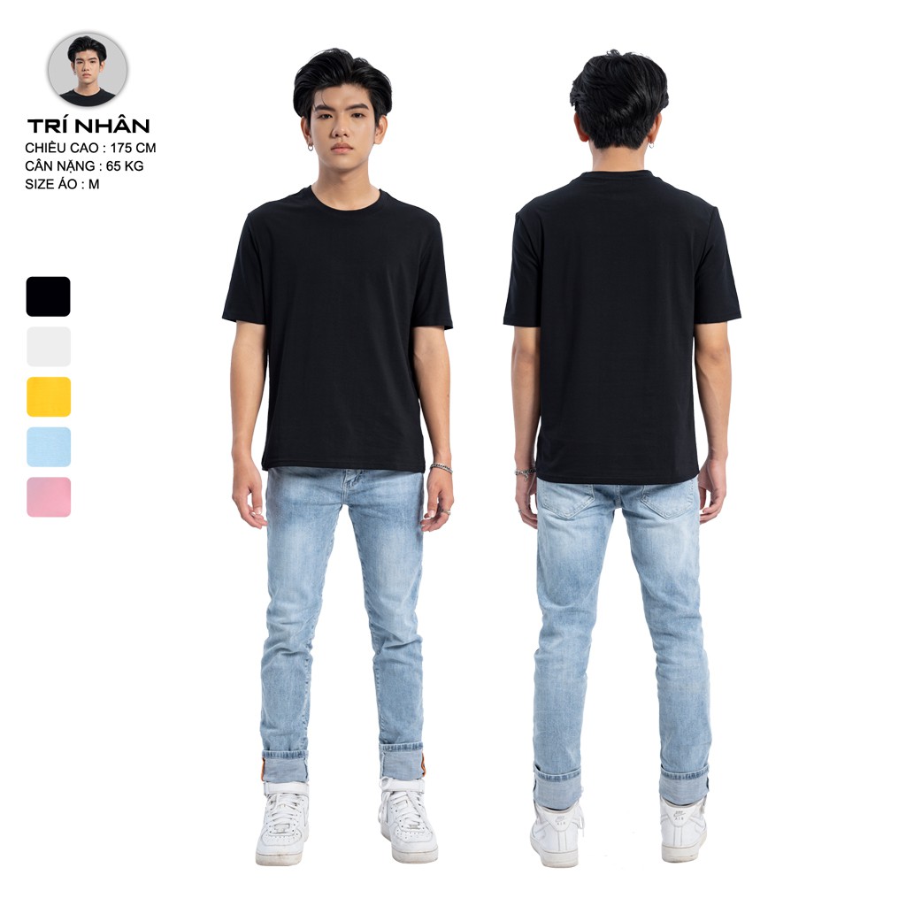 Áo Thun Tay Ngắn Nữ Nam ATR01 [SIGNATURE FULL BOX] Outfitters Trơn Form Suông 100 Cotton 4 Chiều Local Brand