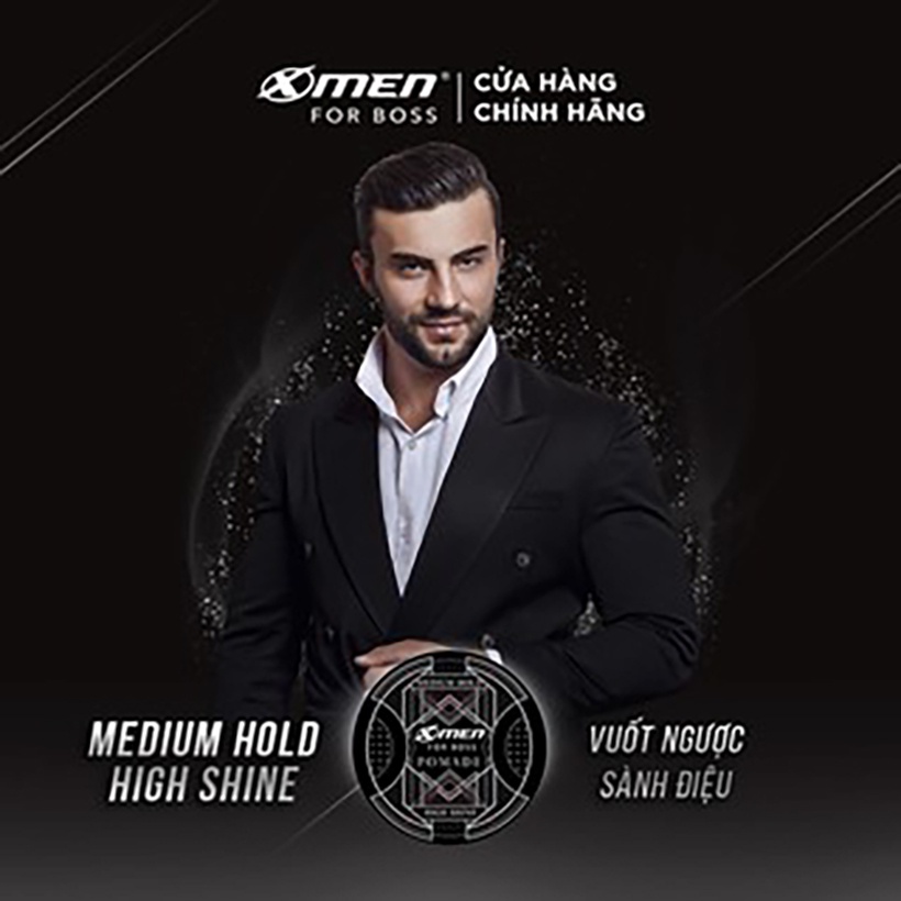 [Hàng tặng không bán]Pomade tạo kiểu tóc X-Men For Boss Medium Hold - Vuốt ngược sành điệu 60g