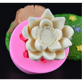 Khuôn silicon 3D hoa sen 112*35mm