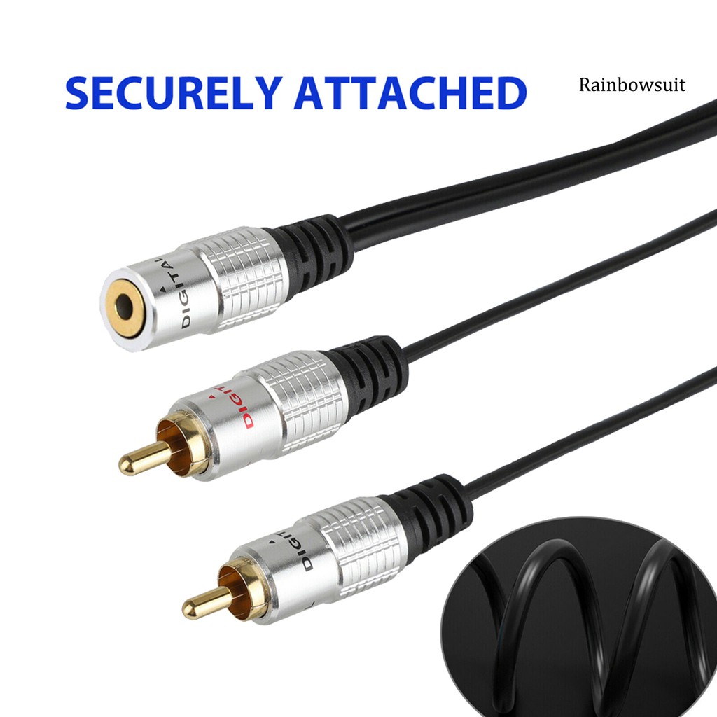 Cáp Chuyển Đổi Âm Thanh Rb-2 Rca Sang 3.5mm