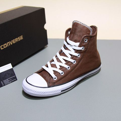 Giày Converse chính hãng cao cổ vải nâu CCVN07