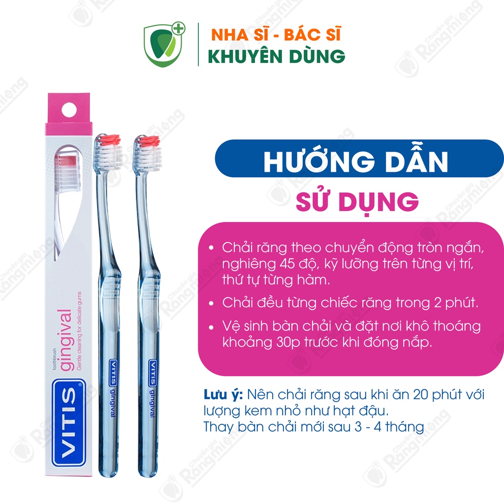 Bàn Chải Chăm Sóc Nướu Răng Vitis Gingival Campaign - Lông Tơ Mềm Mại
