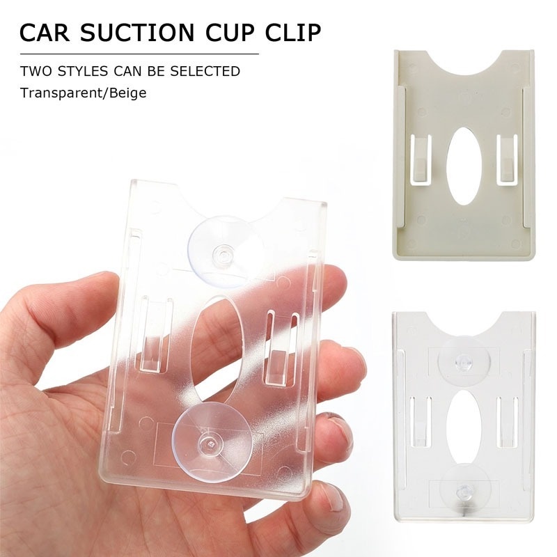 Túi Đựng Thẻ ID IC Trong Suốt Gắn Kính Chắn Gió Xe Hơi