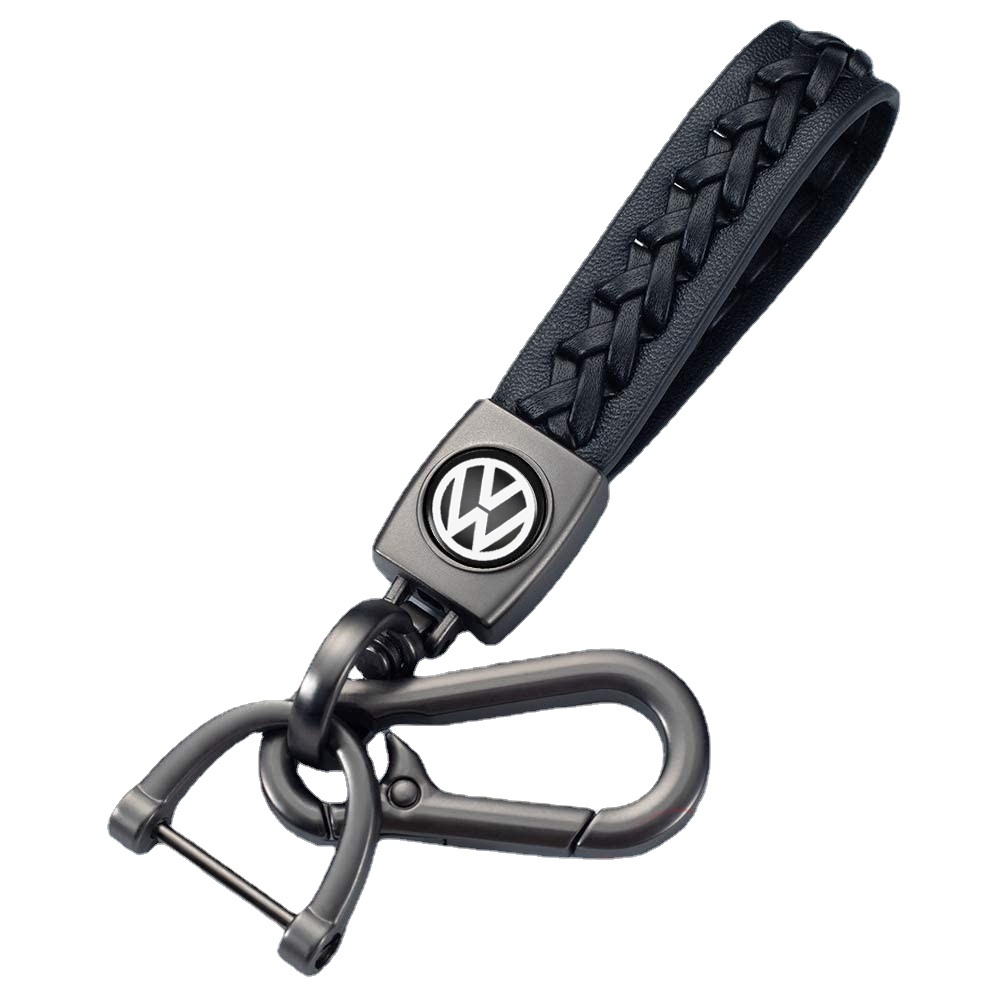 Móc Khóa Da Cừu Mềm Phối Kim Loại Thời Trang Cho Xe Hơi Volkswagen