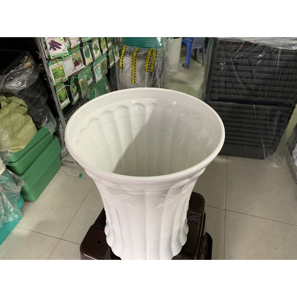Chậu Nhựa Ống Trúc Dáng Đứng - Loại To - Trồng Cây Lớn - KT: