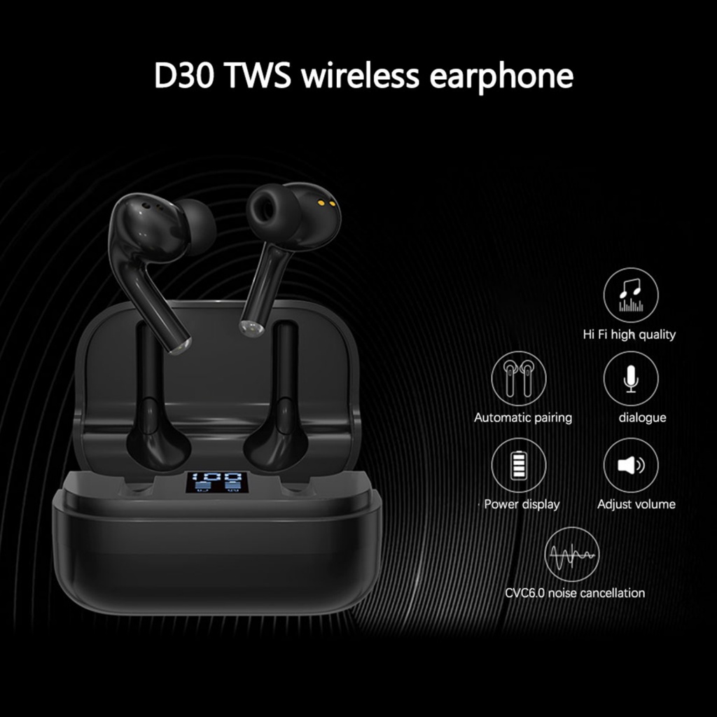 Tai Nghe Bluetooth Nhét Tai RSH.z Siêu Nhẹ Giảm Tiếng Ồn 5.1