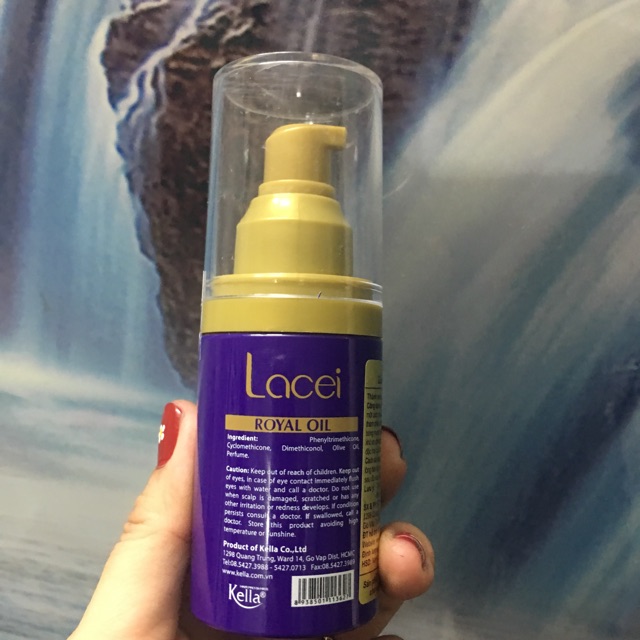 TINH DẦU DƯỠNG BÓNG TÓC CHỐNG KHÔ XƠ CHẺ NGỌN LACEI ROYAL OIL 70ml