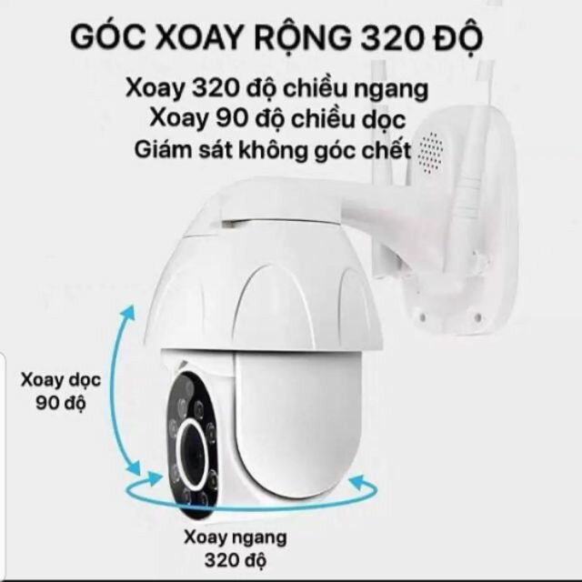 Camera yoosee ngoài trời xoay 360 độ chuẩn 2.0mpx, phần mềm yoosee tiếng việt