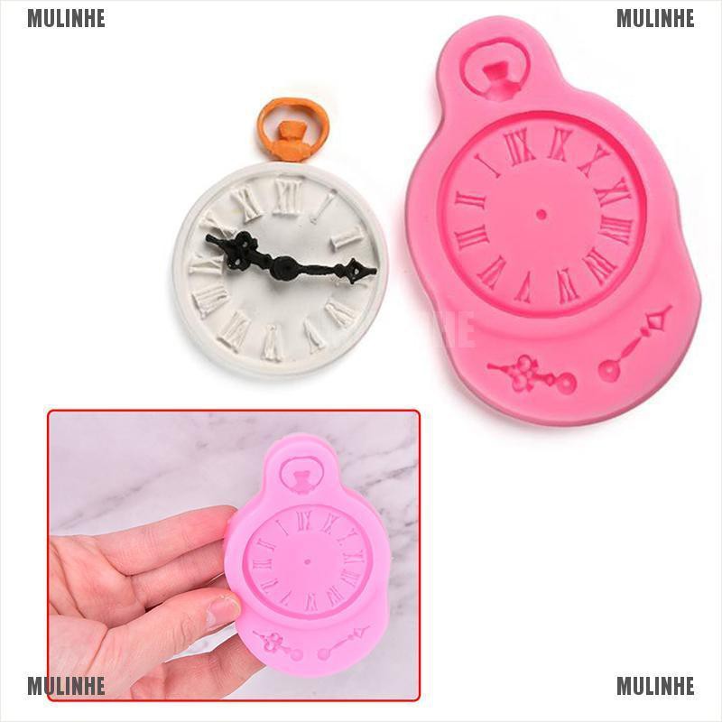 1 Khuôn Silicone Tạo Hình Đồng Hồ Làm Bánh Kẹo