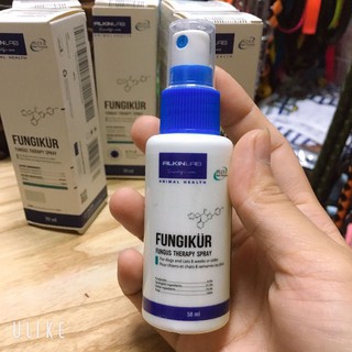 Fungikur [Chính Hãng]  xịt đặc trị nấm , vảy gàu chó mèo