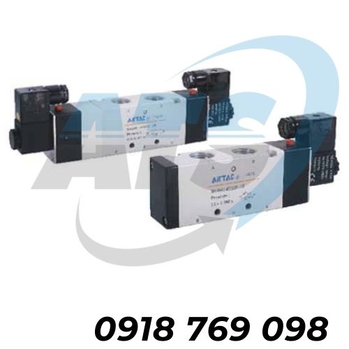 VAN ĐIỆN TỪ KHÍ NÉN 5/2 4V310-10 AIRTAC Hàng chuẩn (ren kết nối 17mm)