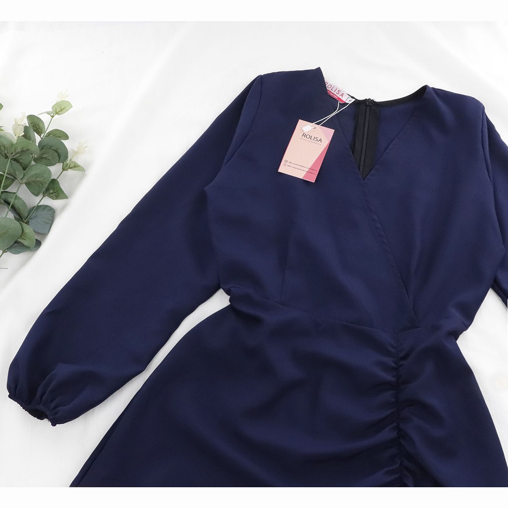 [Mã SKAMSALEP6 giảm 10% tối đa 100K đơn 150K] Đầm nhún đuôi cá dài tay RD065 | BigBuy360 - bigbuy360.vn