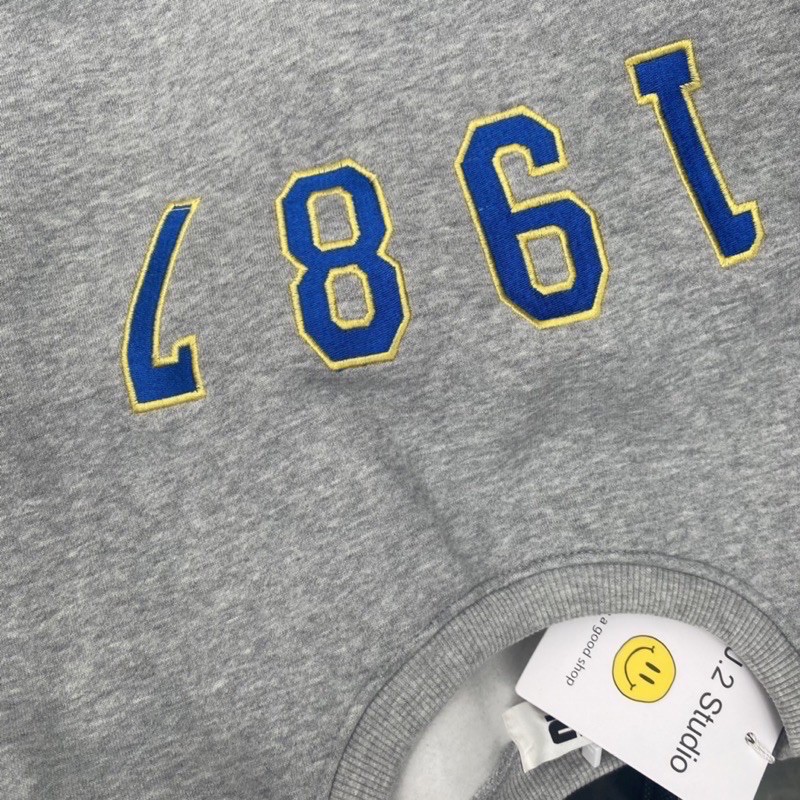 [HÀNG CÓ SẴN] Sweater nỉ chần bông dày dặn 1987 xanh rêu xám | BigBuy360 - bigbuy360.vn