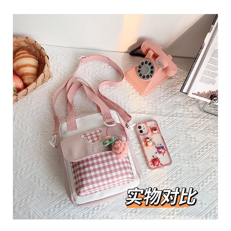 Túi Đeo Chéo Trong Suốt Họa Tiết Hoạt Hình Dễ Thương Phong Cách Nhật Bản