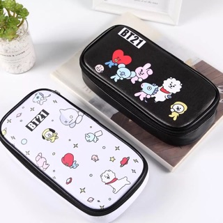 Hộp bút da hoạ tiết BT21 siêu sịn sò