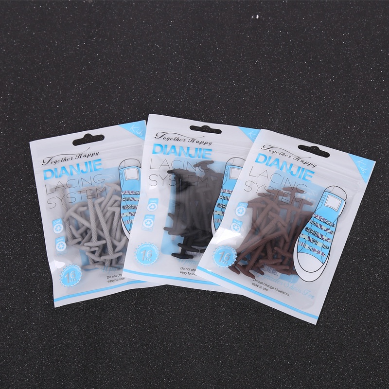 Set 10 dây giày da DIANJIE HICKIES LACING SYSTEM thế hệ mới, đường vân tự nhiên, chất liệu cao su đàn hồi