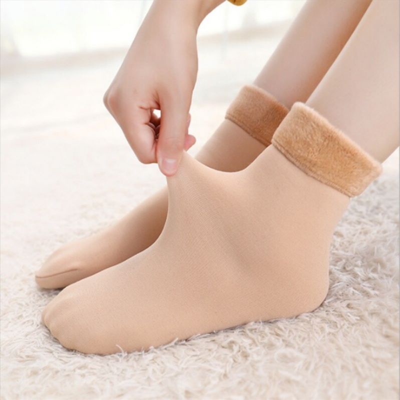 Tất lót lông giữ nhiệt siêu ấm và mềm đi êm chân (Hàng nhập)
